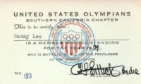 새미리의 미국 올림픽 참가자 남가주지부 회원증(1979)