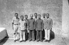임시정부 및 한국광복군총사령부 단체 사진(1945.9.6)