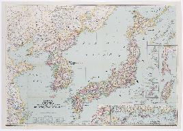 JAPAN AND KOREA(일본과 한국 지도)(1945.12.)
