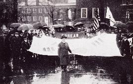 제1차 한인자유대회에서 미주 한인들의 시가 행진(1919.4.16.)